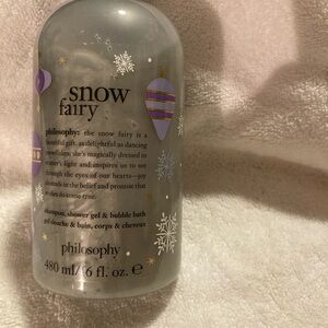 Philosophy, Snow fairy shampoo, shower gel, and bubble bath 16Oz. New Sealed!